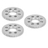 3Pcs Spur Gear 8 Holes Aluminium 4mm Thickness 14mm Centre