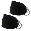 Lifting Straps with D Rings Wrist Cuff Cable Attachment Adjustable