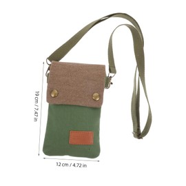 Outanaya Solid Color Canvas Small Crossbody Phone Bag for Women Lightweight Cell Phone Purse with Adjustable Strap for Daily Use Travel and Versatile Occasions