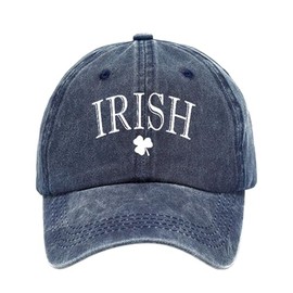 Baseballkappe mit St. Pat Print aus gewaschener Baumwolle im Alten Stil für Papa Schirmmützen Lampe (Navy One Size)