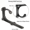 Shelf Brackets with Hooks 6 Inch, Heavy Duty Floating Shelf