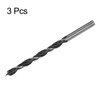 HARFINGTON 3pcs Brad Point Drill Bits 4.5mm(3/8") Dia Straight Round