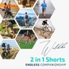 Wulibike Men's 2 in 1 Padded MTB Shorts, Baggy Breathable