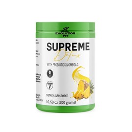 Supreme Detox Supplement | Natural Fiber Powder with Probiotics & Omega 3 | Supports Digestive Health | Promotes Cleansing | Enhances Regularity & Well-Being | Healthcare Support