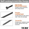 TERF® 100 Pcs Black Cable Ties 140mm (5.51'') X 3.6mm