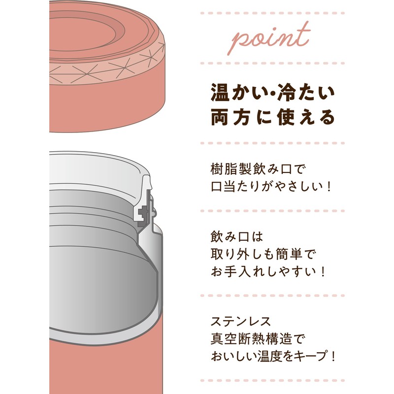 Wahei Freiz Fortec RH-1611 Bento Lunch Soup Jar, 10.1 fl