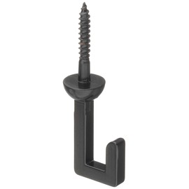 Yamaguchi Yasu Seisakusho Y-7031-2 Wooden Hanging Hardware Screw Foot Double Folding Nails (Black) Small