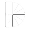 White, 70mm UPVC Flexi Angle Trim Plastic Architrave Cover Bead