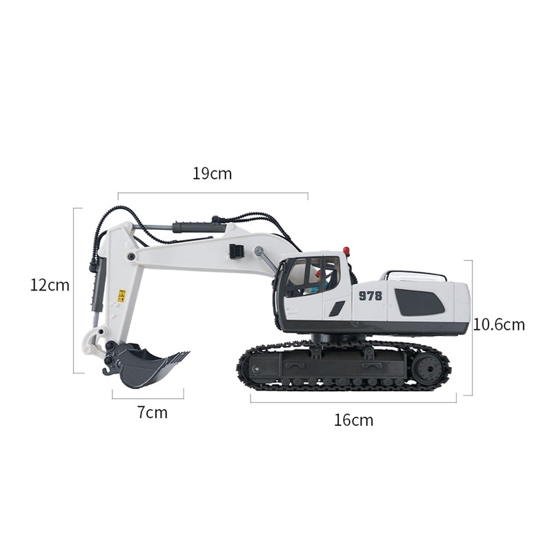 RC Excavator 1/20 2.4GHz 11CH RC Construction Truck Engineering Vehicles