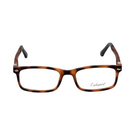 Calabria Enhance 4121 Kids Square Reading Glasses +3.50 Matte Black Tortoise Havana Girls