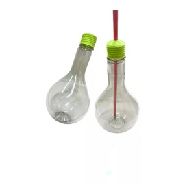 Vaso En Forma De Foco, Foco Chela 600 Ml, 5 Pzs