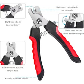 Small Dog Nail Clippers, Cat Nail Clippers, Suitable for Rabbits, Birds, Etc. (Red)