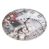 Wall Clock Antique Non Ticking Round Wall Clock Wooden Arabic