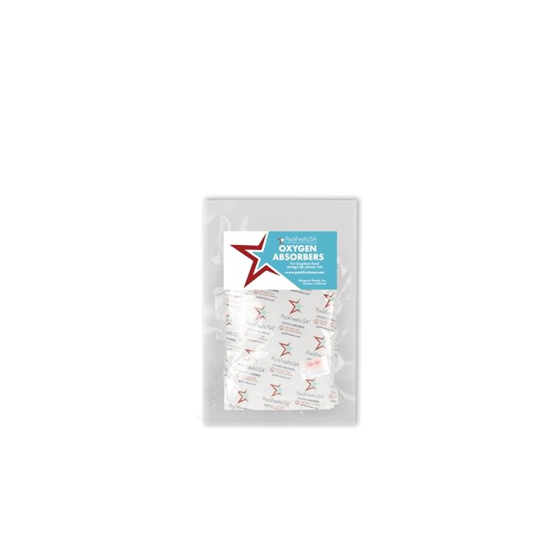 PackFreshUSA: 5 Pack - 2000cc Oxygen Absorber Packs - Food