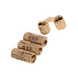 Invisible Hinges, Pack of 4 Brass Barrel Hinges Concealed Hinges for DIY Jewelry Box Small Wooden Box(12mm)