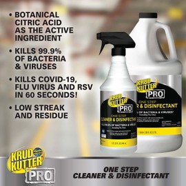 Krud Kutter Pro 367514 One Step Cleaner & Disinfectant, Gallon, (Pack of 1)