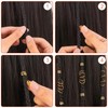 iCovalescent Pack of 110 Gold Hair Accessories for Braids, Adjustable