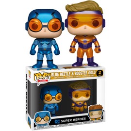 Funko Pop Heroes: DC Justice League - Booster Gold & Blue Beetle Vinyl Figures (2-Pack)