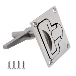 SHENGHUI Boat Cam Latch Locking Marine Hatch Handle Heavy Duty Stainless Steel 316 Turning Lock Lift Ring W/Screws