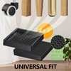 Non Slip Furniture Pads - 2x2 Anti Skid Caster Cups,