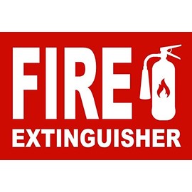 BuildASign Fire Extinguisher Safety Sign- 12" x 18", .063 Aluminum