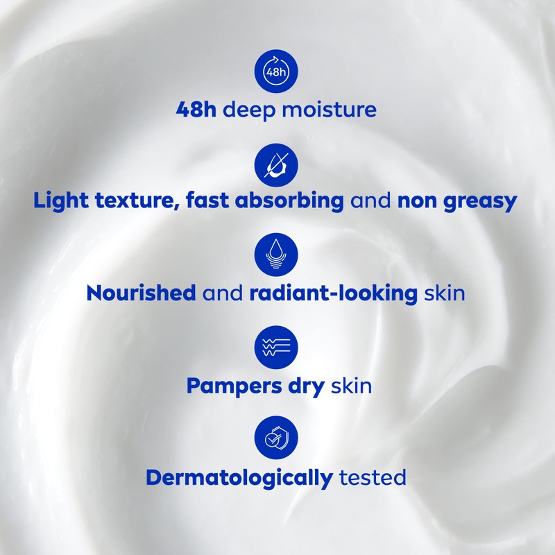 NIVEA Cocoa Butter 48H Deep Moisture Body Cream, 439g