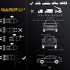 NAKOBO 10 PCS T10 LED White Vehicle Inspection Compatible 4014