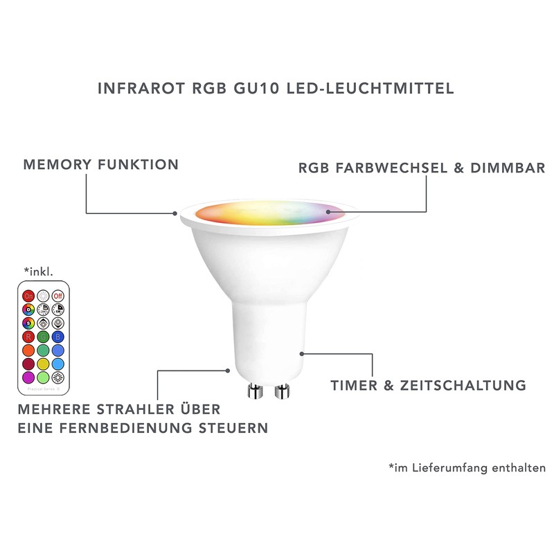 lambado® LED Floor Spotlight for Outdoor Use with RGB Colour