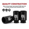 CASOMAN 1/2- Inch Drive Deep Spindle Axle Nut Impact Socket