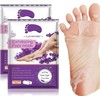 Bluemega Máscara Exfoliante para Pies, 2 Piezas, Púrpura