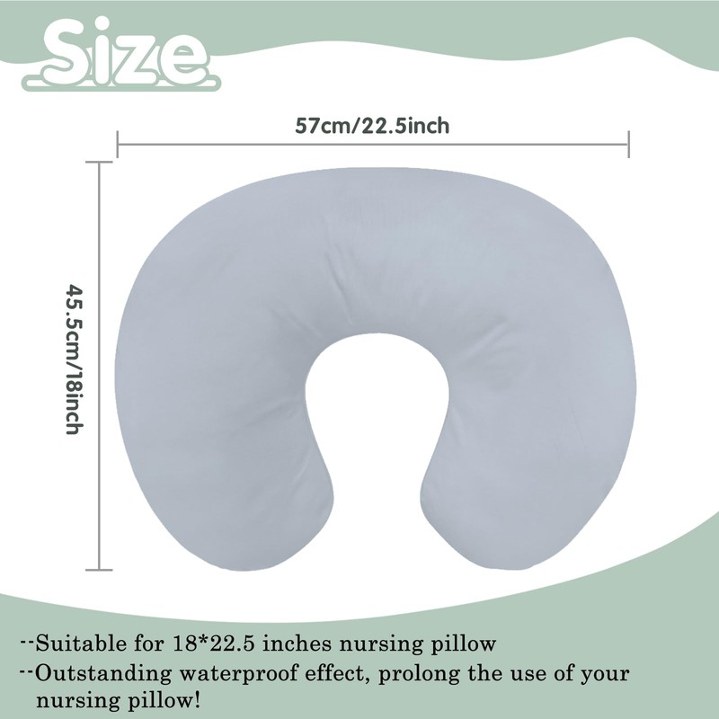 Winmany Waterproof Nursing Pillow Cover Newborn Soft Interchangeable Slipcover for