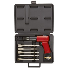 Chicago Pneumatic CP7150K - Kit - Air Hammer, Welding Equipment Tool, Construction, 0.401 Inch (10.2mm), Round Shank, Stroke 3.5 in / 89 mm, Bore Diameter 0.75 in / 19 mm - 2300 Blow Per Minute