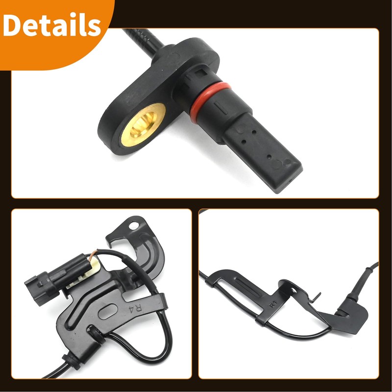 Ollanoos AB312C205BC Front Right ABS Wheel Speed Sensor, Car ABS