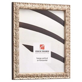 Craig Frames Versailles Picture Frame, 11 x 17 Inch, Silver