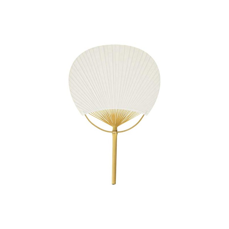 Shikoku Uchiwa Fan Women's Kawaii! Cotton, Small Flowers, Approx. 7.1