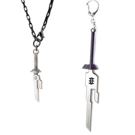 P1PSZ Toji Fushiguro Necklace Anime Toji Fushiguro Cosplay Weapon Keychain Prop Costume (N+K)
