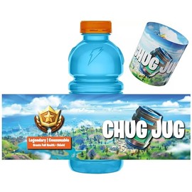 Battle Royale Party Supplies – 24 Pack Chug Jug Shrink Wrap Bottle Labels | Party Favor Birthday Decorations