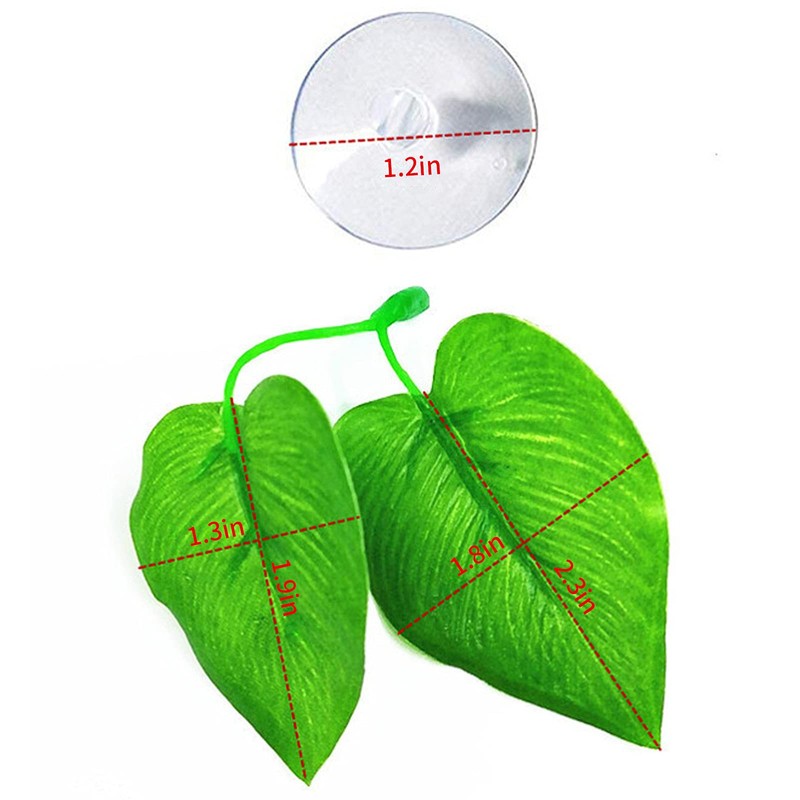 Zickupy 2Pack Beta Leaf Bed Fish Resting Leaf Betta Hammock