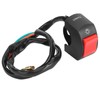 Motorcycle Handlebar Mount Switch, Universal 12V 10A 7/8inch Mount LED