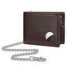 KLOMORE AirTag Chain Wallets for Men (Airtag Not Included), Sleek