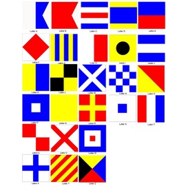 Skippers Bake Enamel International Code Flag Letters (A to Z) (Letter V Code Flag Letter)