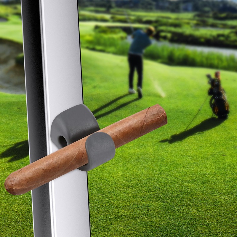 AQKILO Magnetic Cigar Holder for Golf Carts, Compact Portable Cigar
