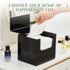 Briwooody Disposable Face Towel Storage Box Compatible with XL Acrylic