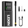 LEXIN P4 Elektrische Luftpumpe, Akku Kompressor 4000mAh, Tragbare Luftpumpe Fahrrad