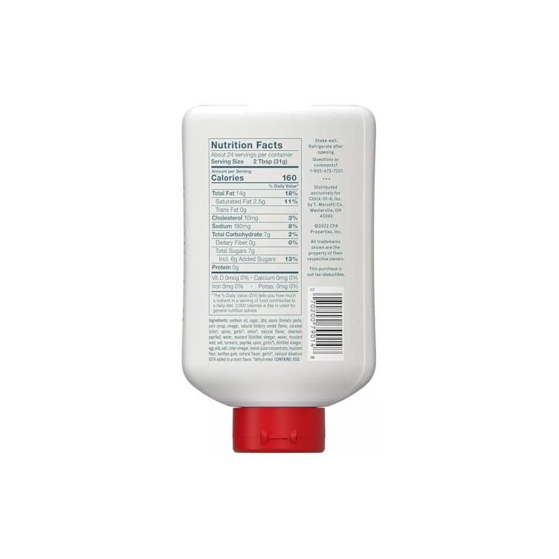 Salsa Chick Fil A de 24 onzas líquidas 710ml