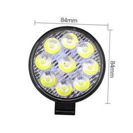 SUPVOX Round Offroad Driving Lamp 27w Mini SUV Car Truck Spotlight Ip65 Protection for Night Driving
