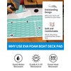 OCEANBROAD Self-Adhesive 96''x23.5'' Boat Flooring Non-Slip Diamond Pattern EVA Foam