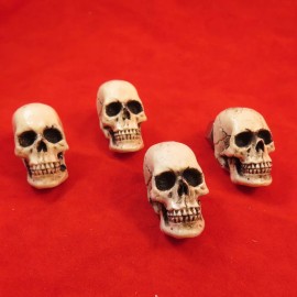 BawdyPartz American Made 4 License Plate Bolts Skull Hot Street Rat Rod Skeleton Punk 9PB4