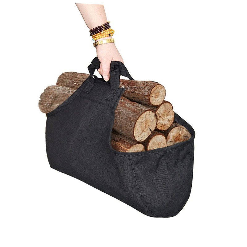 GRIRIW Firewood Storage Bag Oxford Cloth Large Capacity Logging Bag