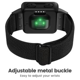 NotoCity for Garmin Forerunner 35 Strap, Elastic Braided Solo Loop Replacement Watch Strap for Garmin Forerunner 35